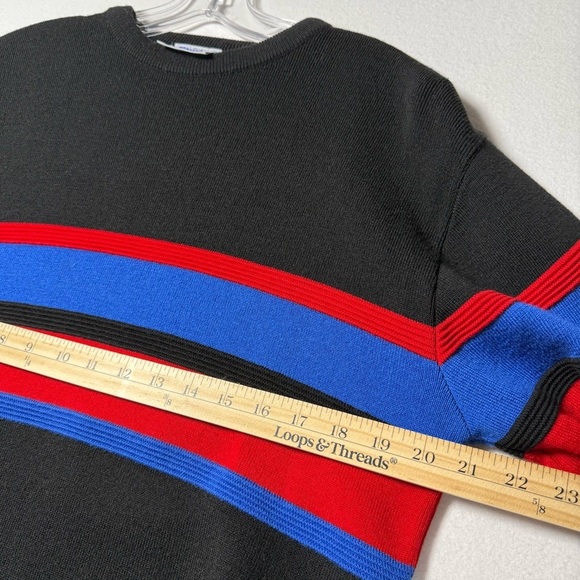 Vintage Meister Wool Ski Sweater Blue Red Black Size Men’s large - Picture 3 of 6